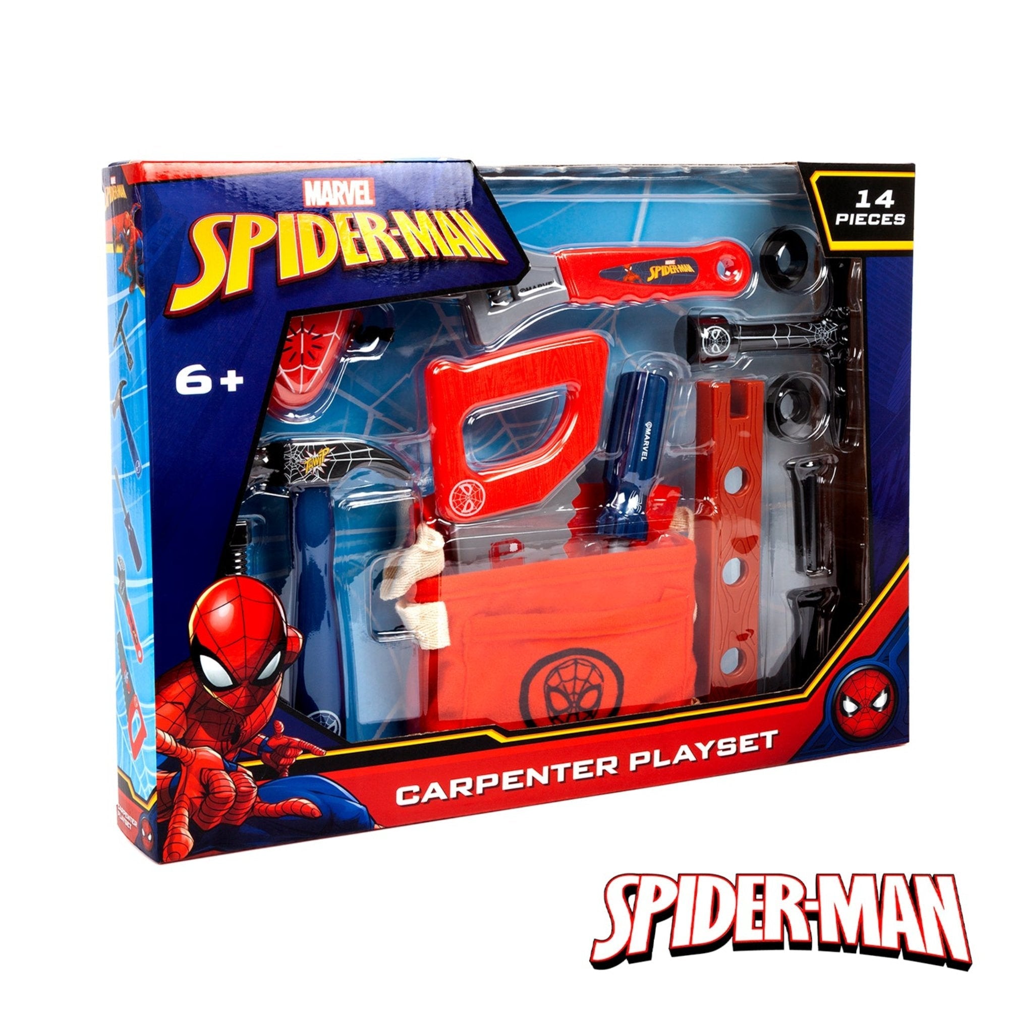 Spider-Man 14 Piece Carpenter Playset - Tool set