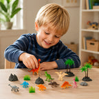 World of Animals Dinosaurs Figurine Playset, 20 pcs