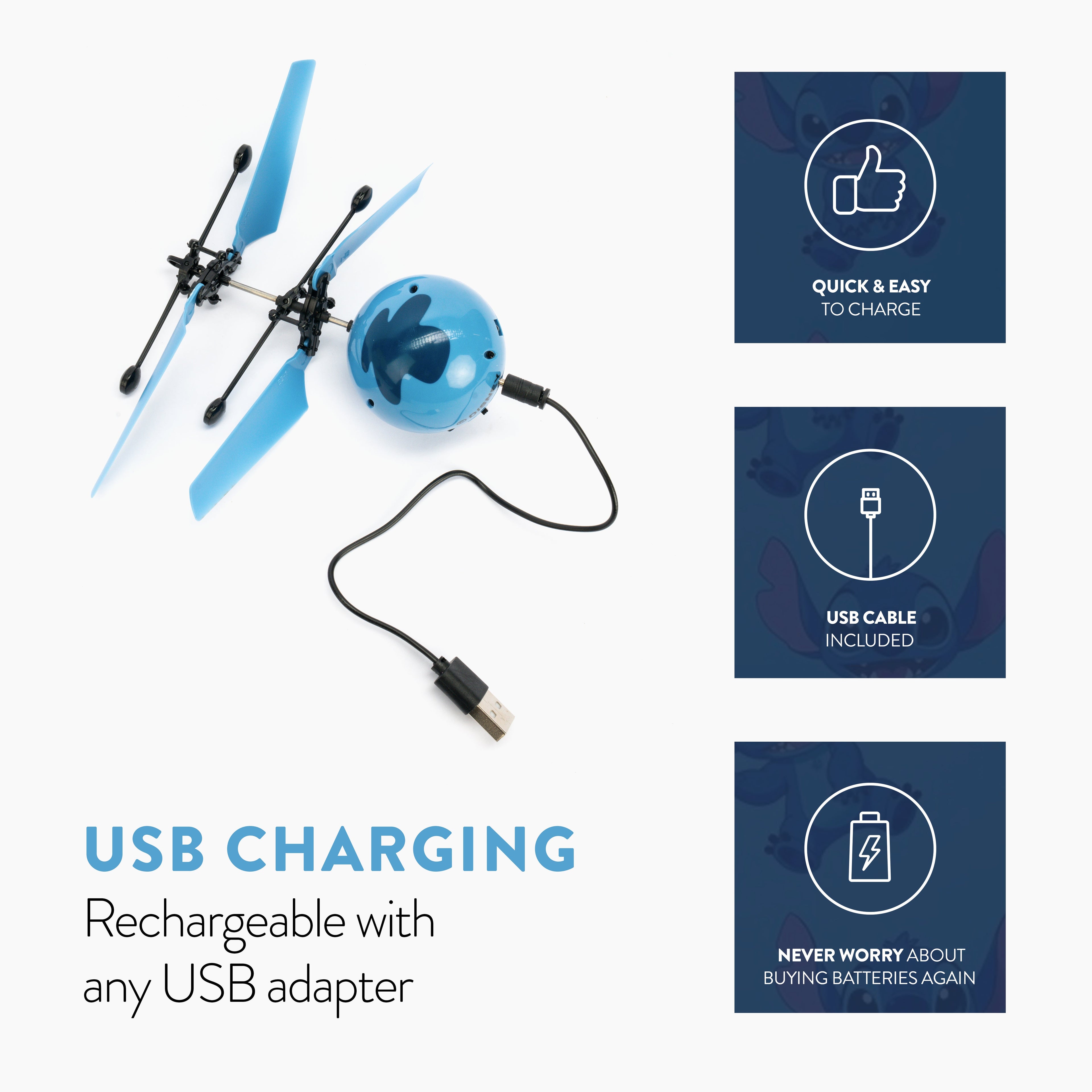 Disney Stitch Flying Heli Ball