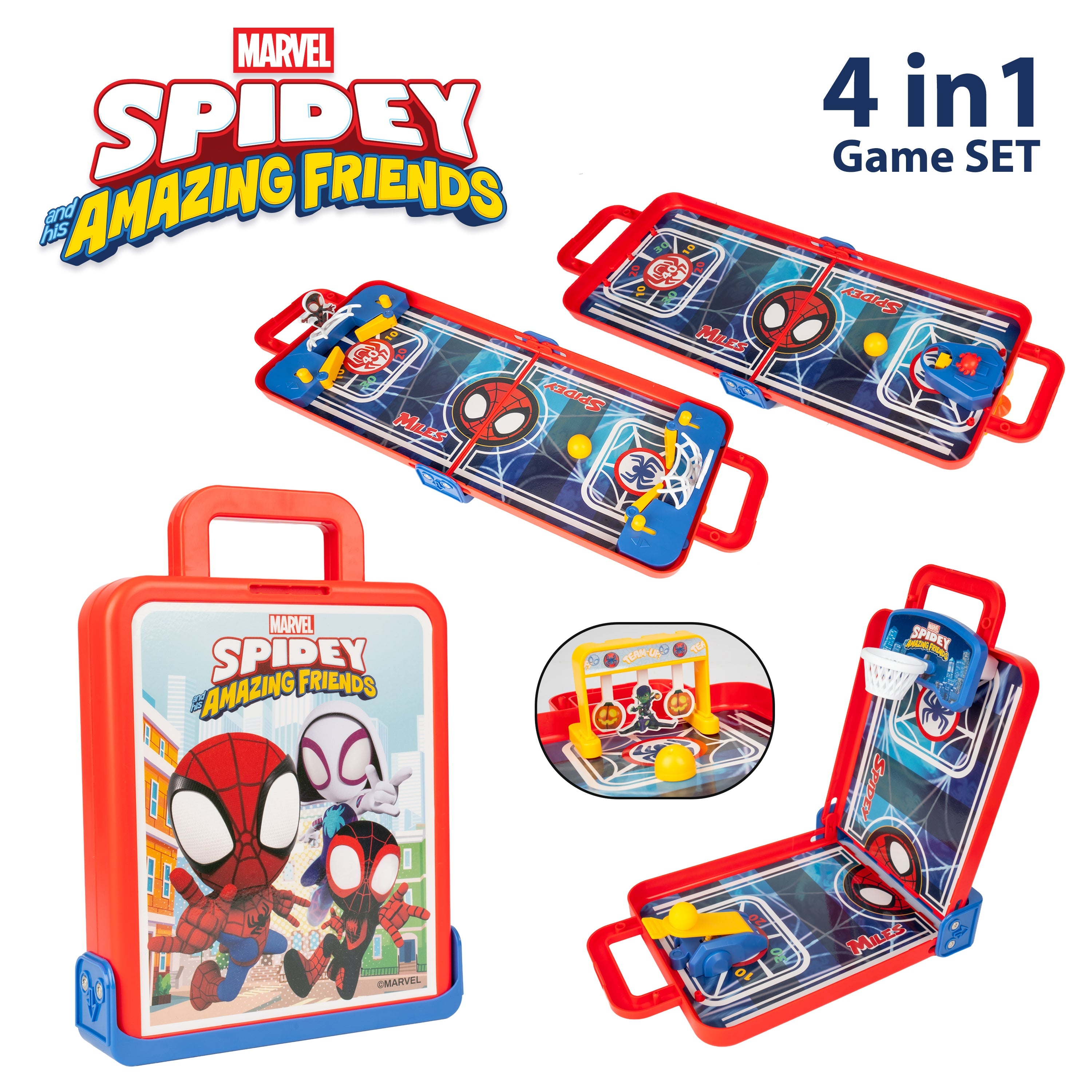 Spidey & His amazing friends 4 in 1 Tabletop Game set