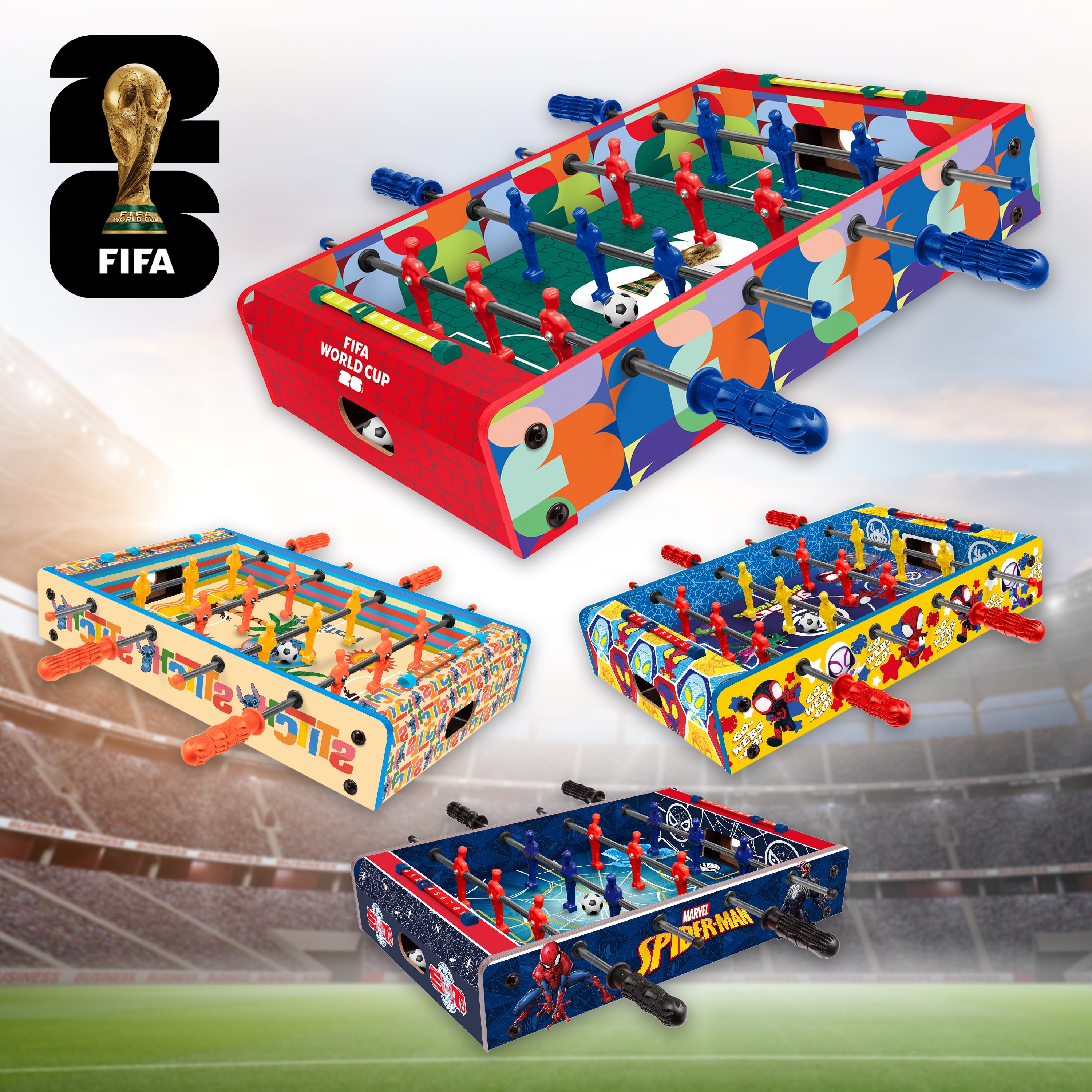 Wooden Tabletop Foosball Game