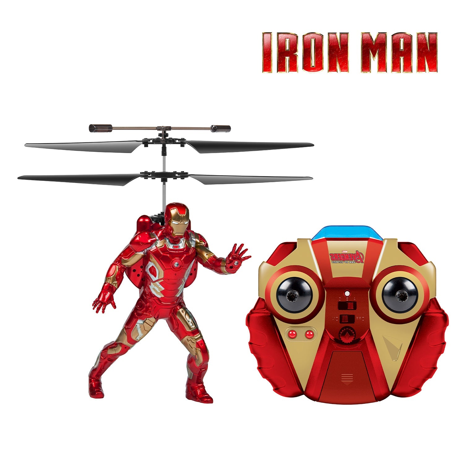 Figura voladora de Iron Man con control remoto