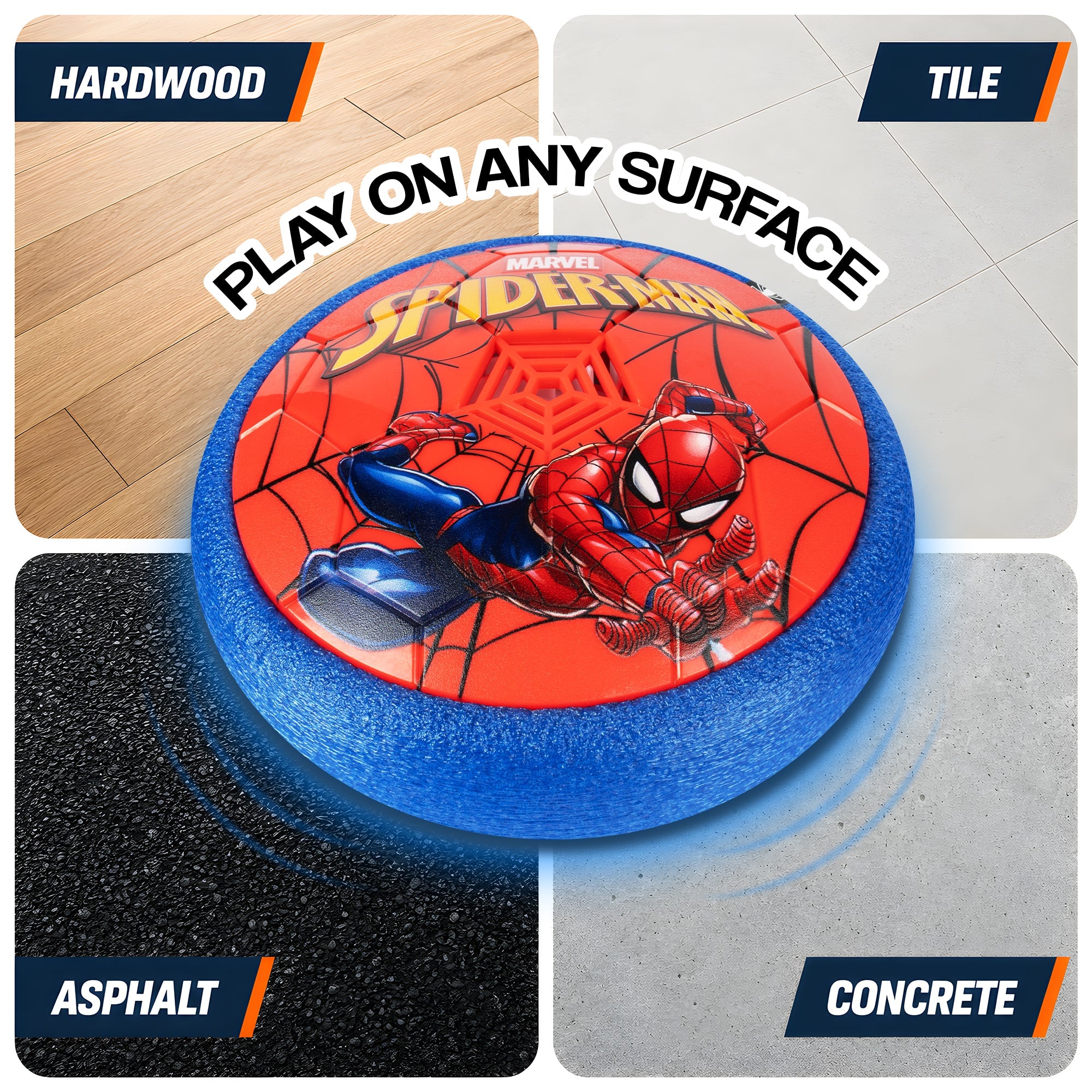 Spider-Man Hover Ball Soccer Playset with 2 Goals