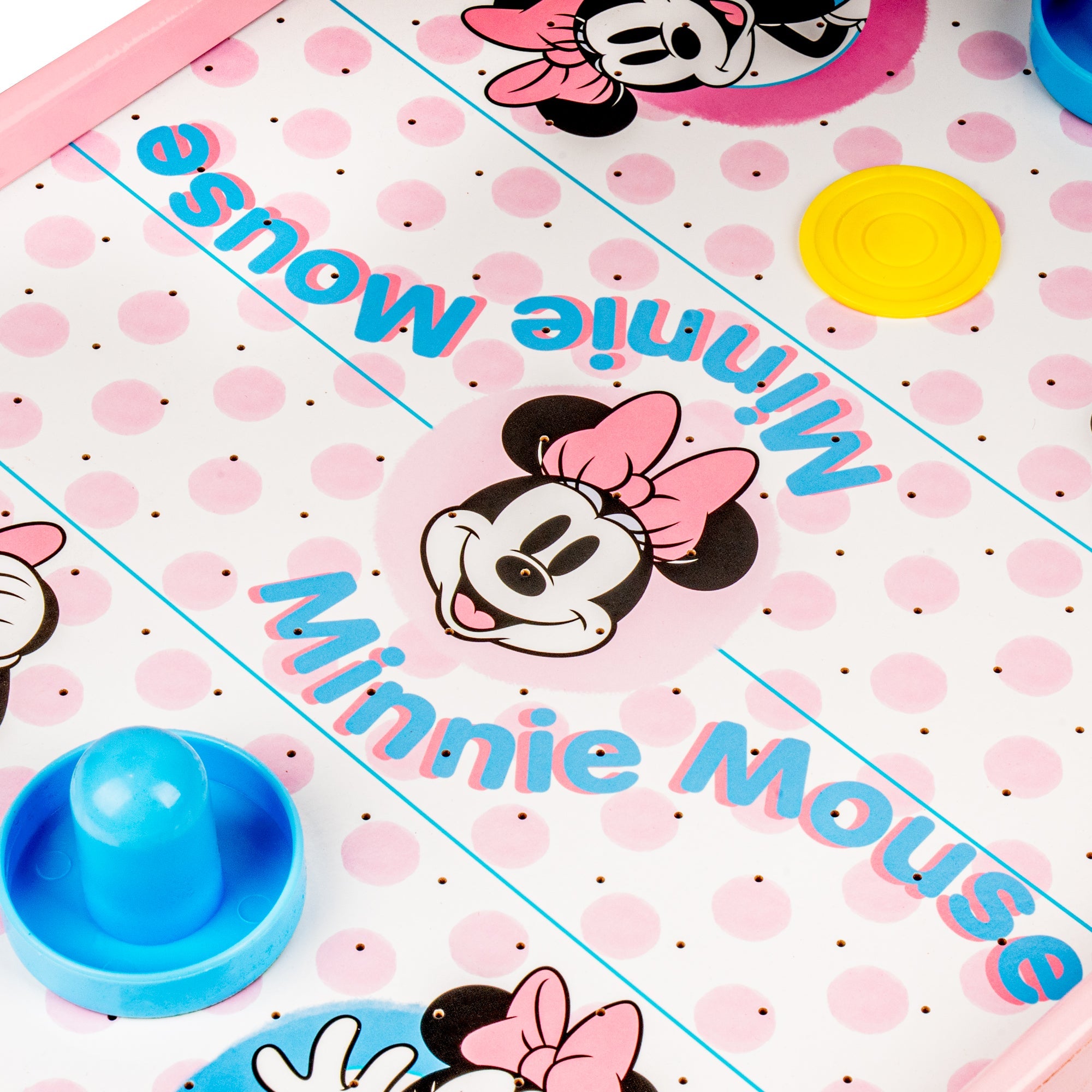 Disney Minnie Mouse Air Hockey de Mesa Electrónico de Madera