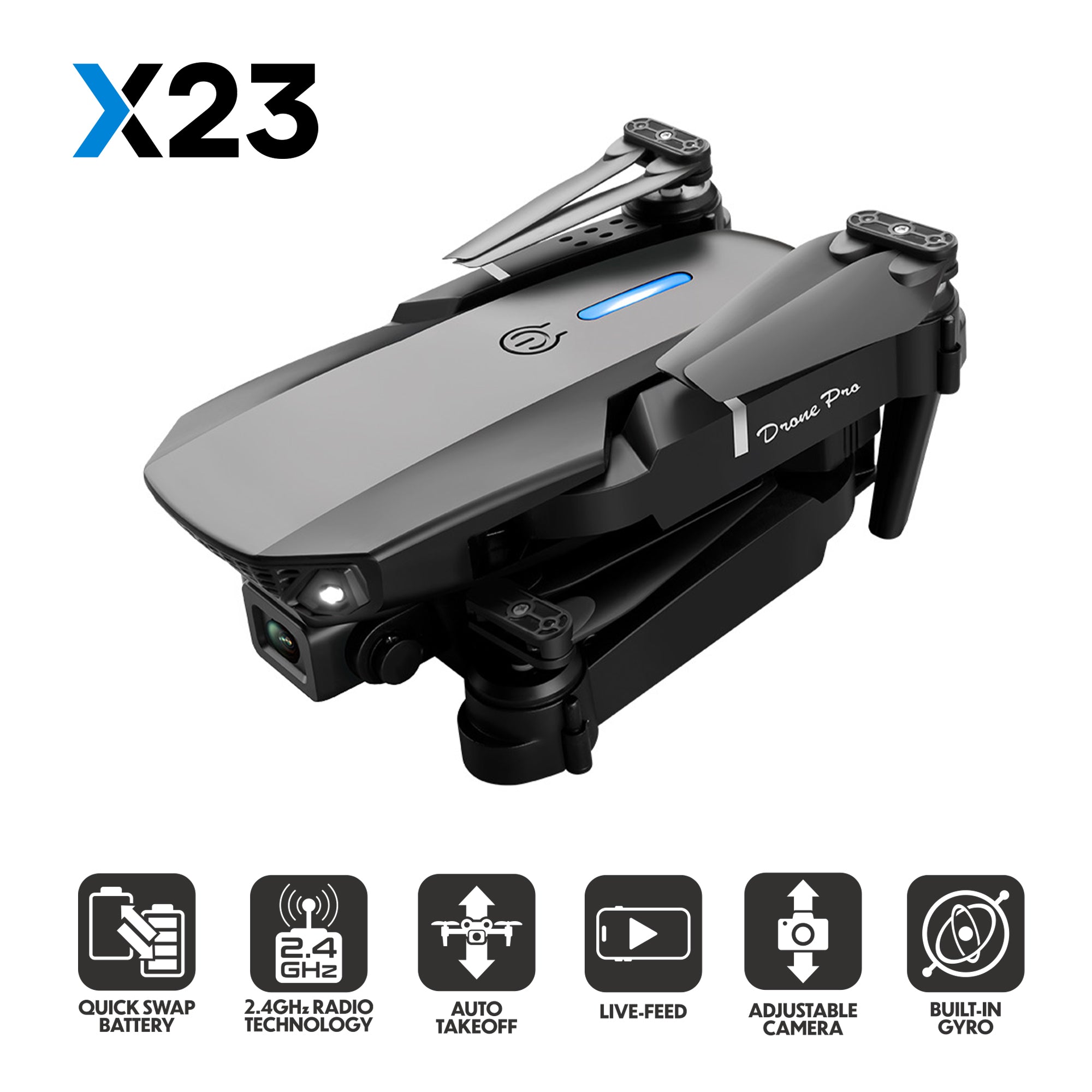 X23 Live Feed Drone 2.4Ghz Remote Control Quadcopter