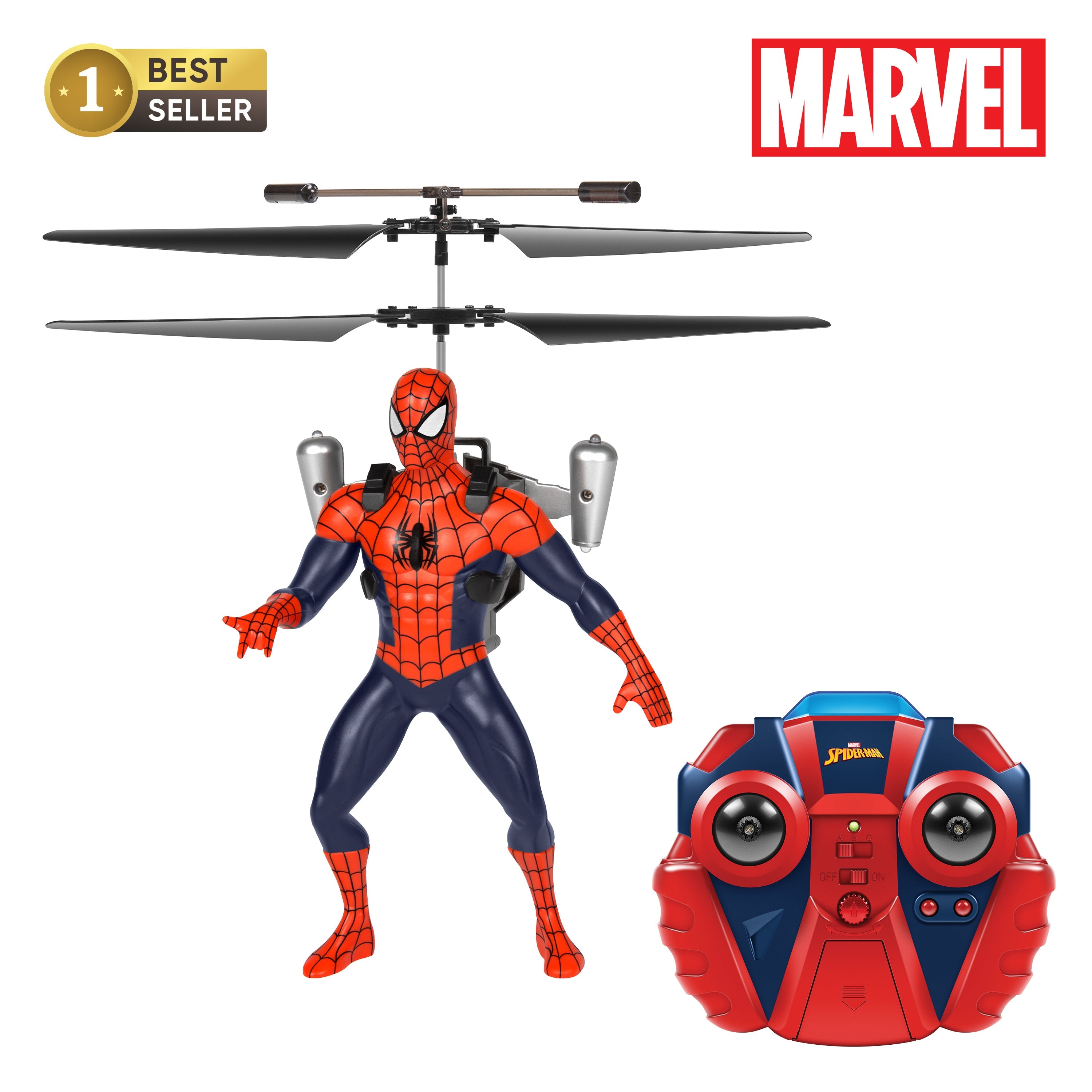 Figura voladora de Spider-Man con control remoto por infrarrojos