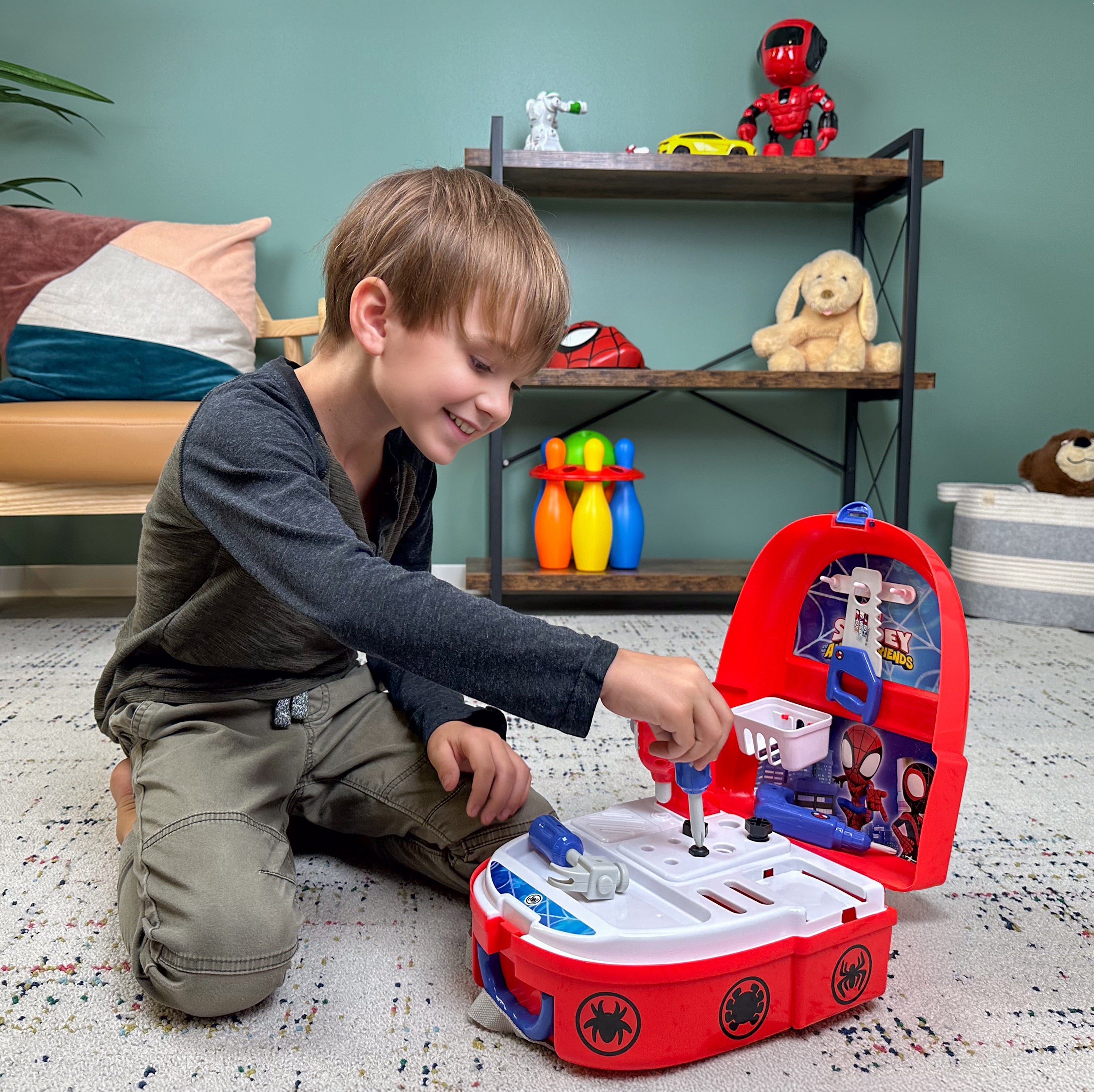 Spidey And His Amazing Friends Handyman Backpack Playset – World