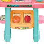 Mi puesto de mercado para niños, juego de supermercado (33 piezas)