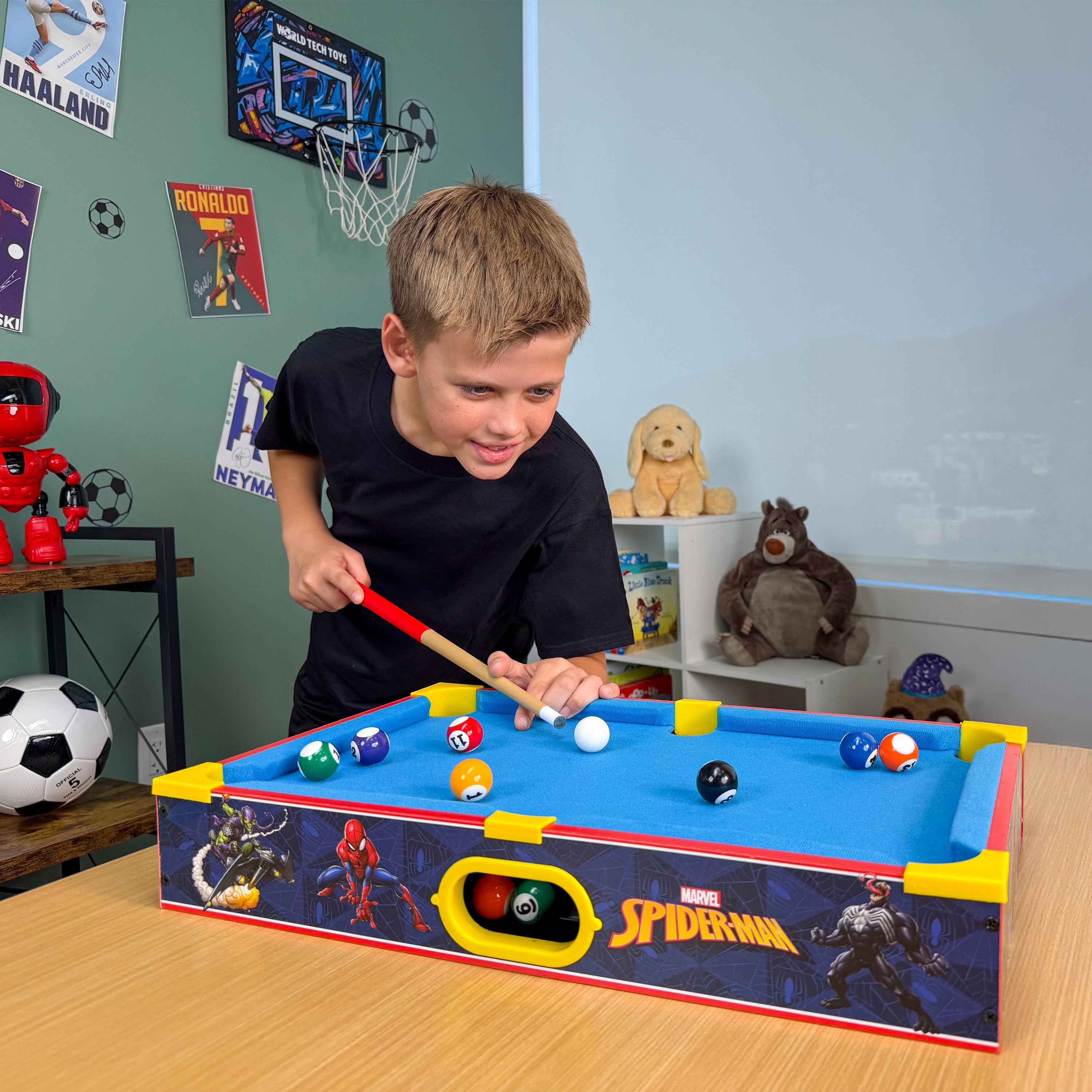 Spider-Man Wooden Tabletop Pool Table