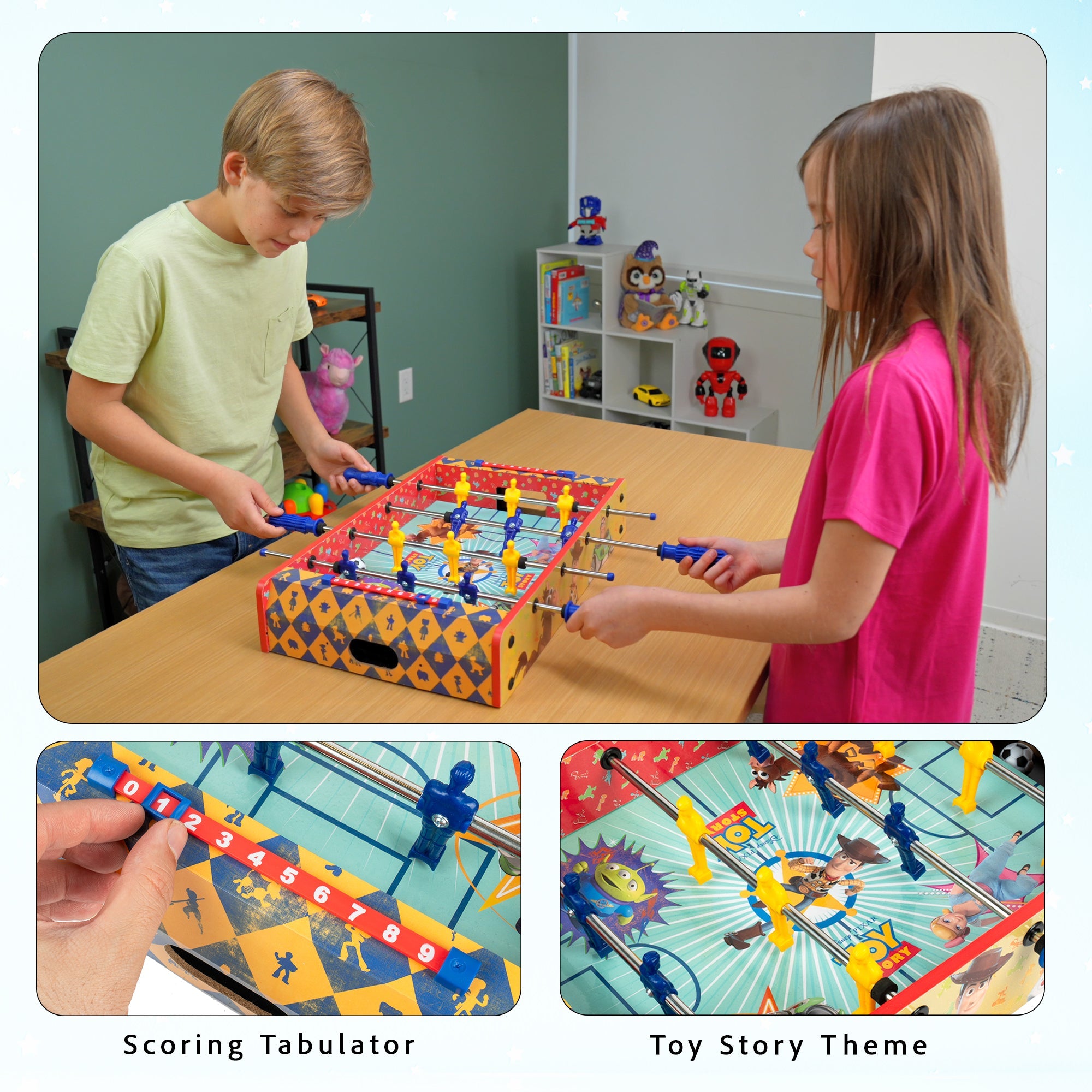 Disney Toy Story Wooden Tabletop Foosball Game