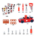 Spider-Man & Spidey Tool Bench Playsets with Take Apart Car (55 Pieces)