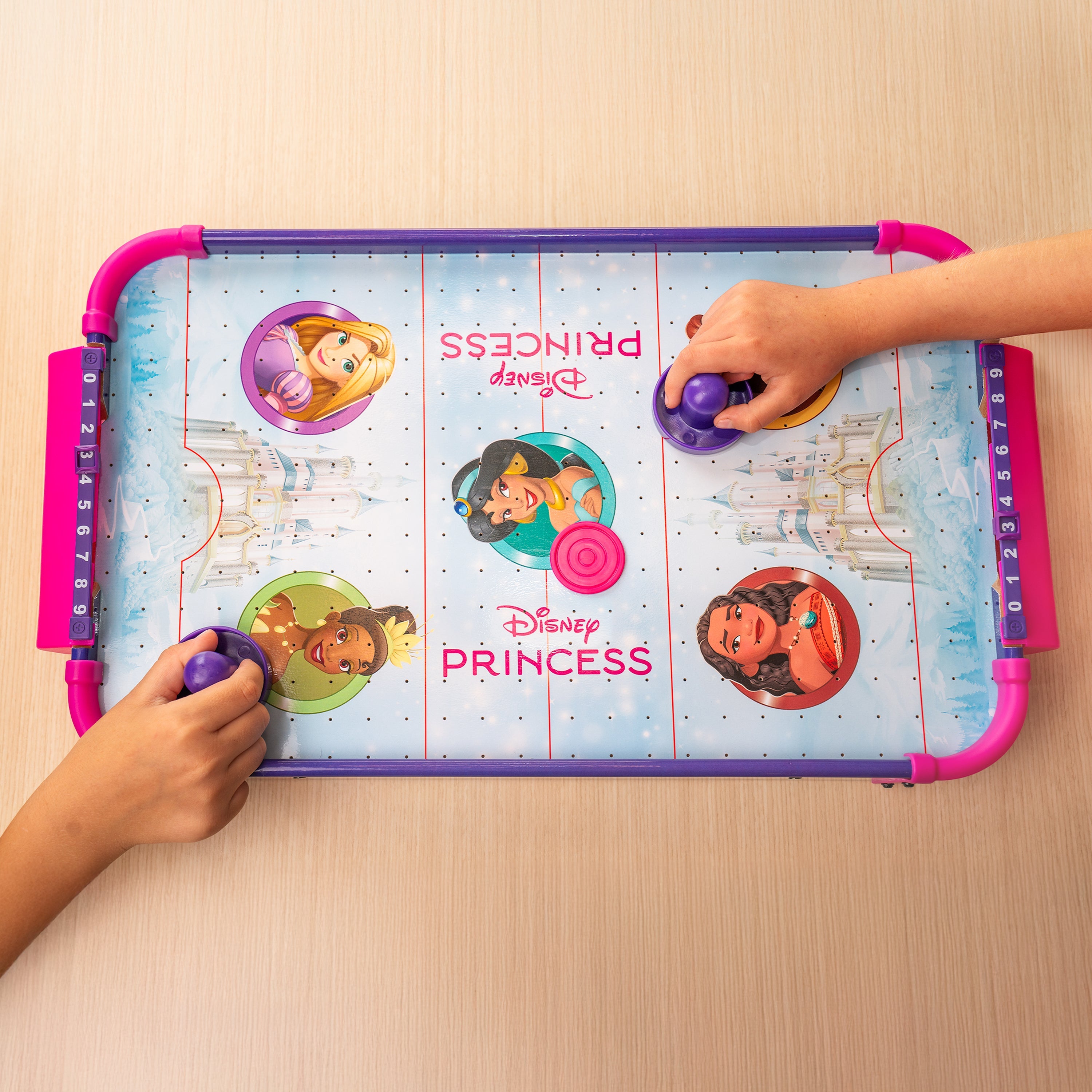 Disney Princess Wooden Electronic Air Hockey Table