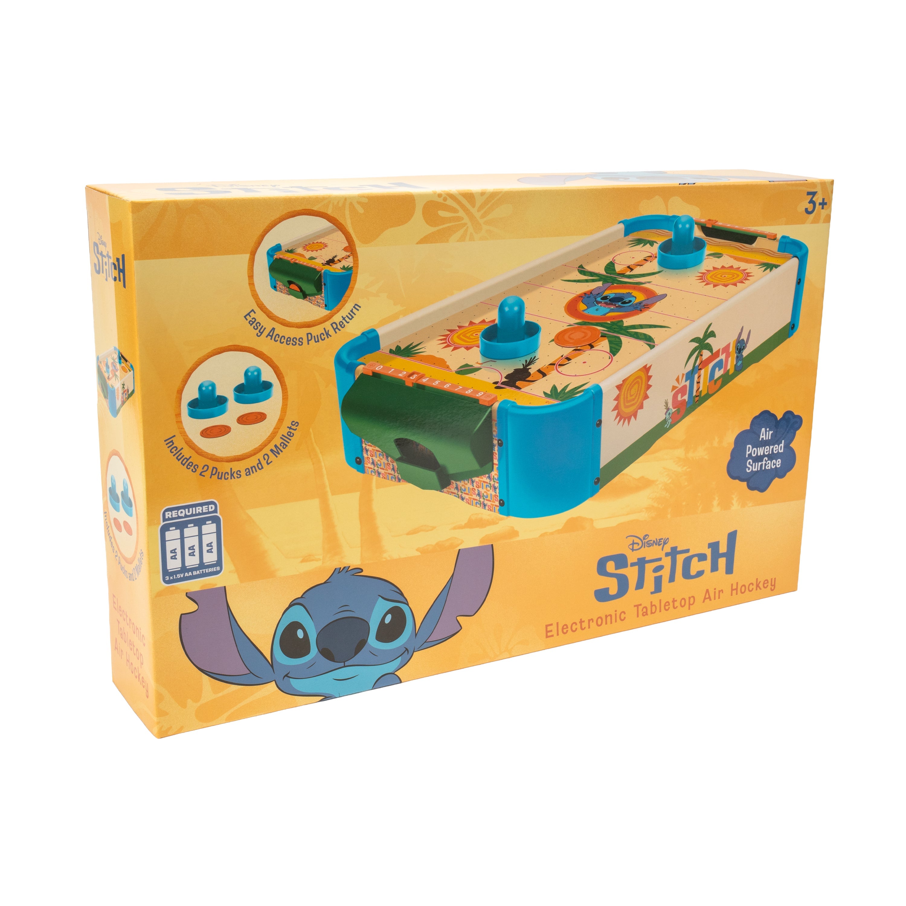 Disney Stitch Wooden Electronic Tabletop Air Hockey