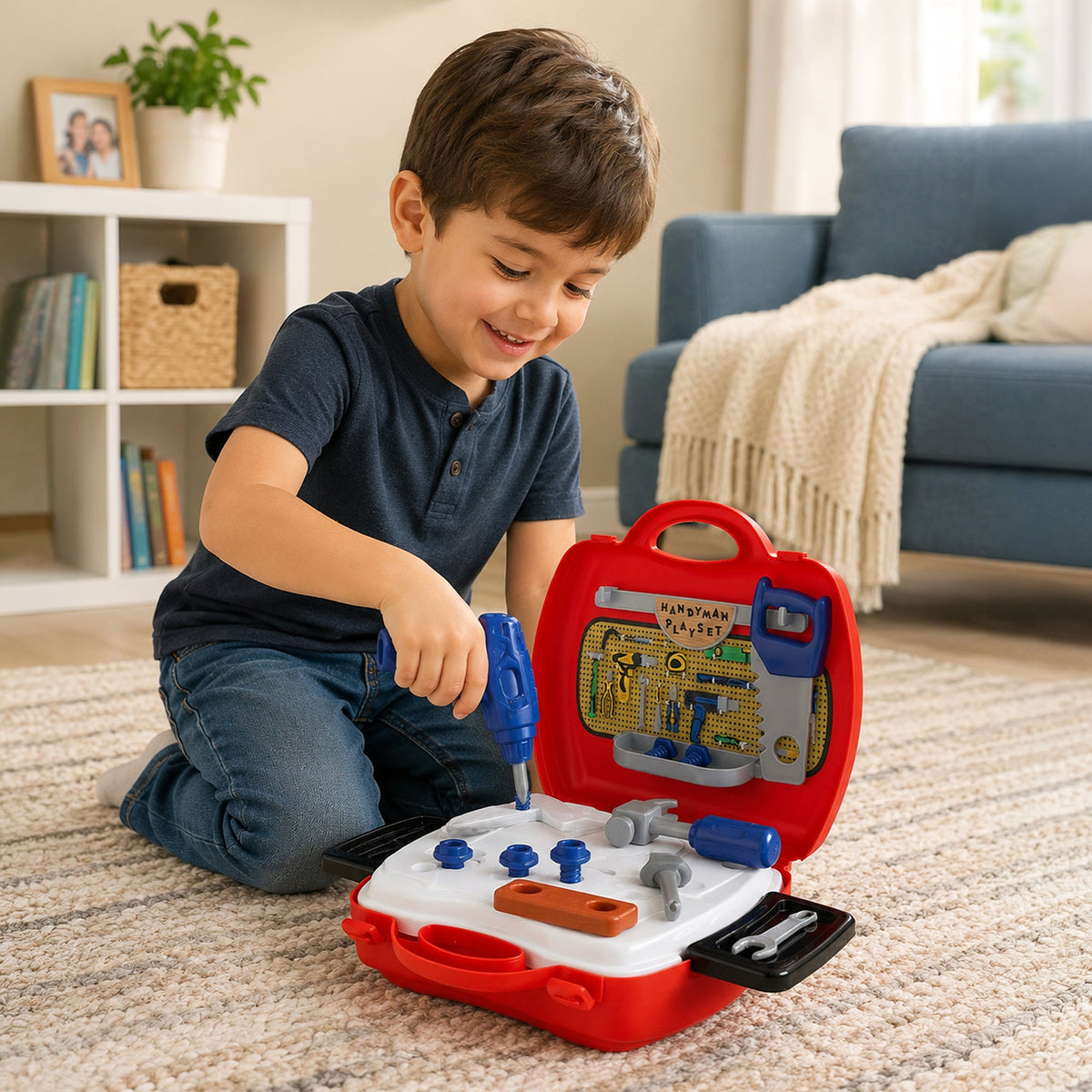 Juego de herramientas de juguete para manitas (19 piezas)