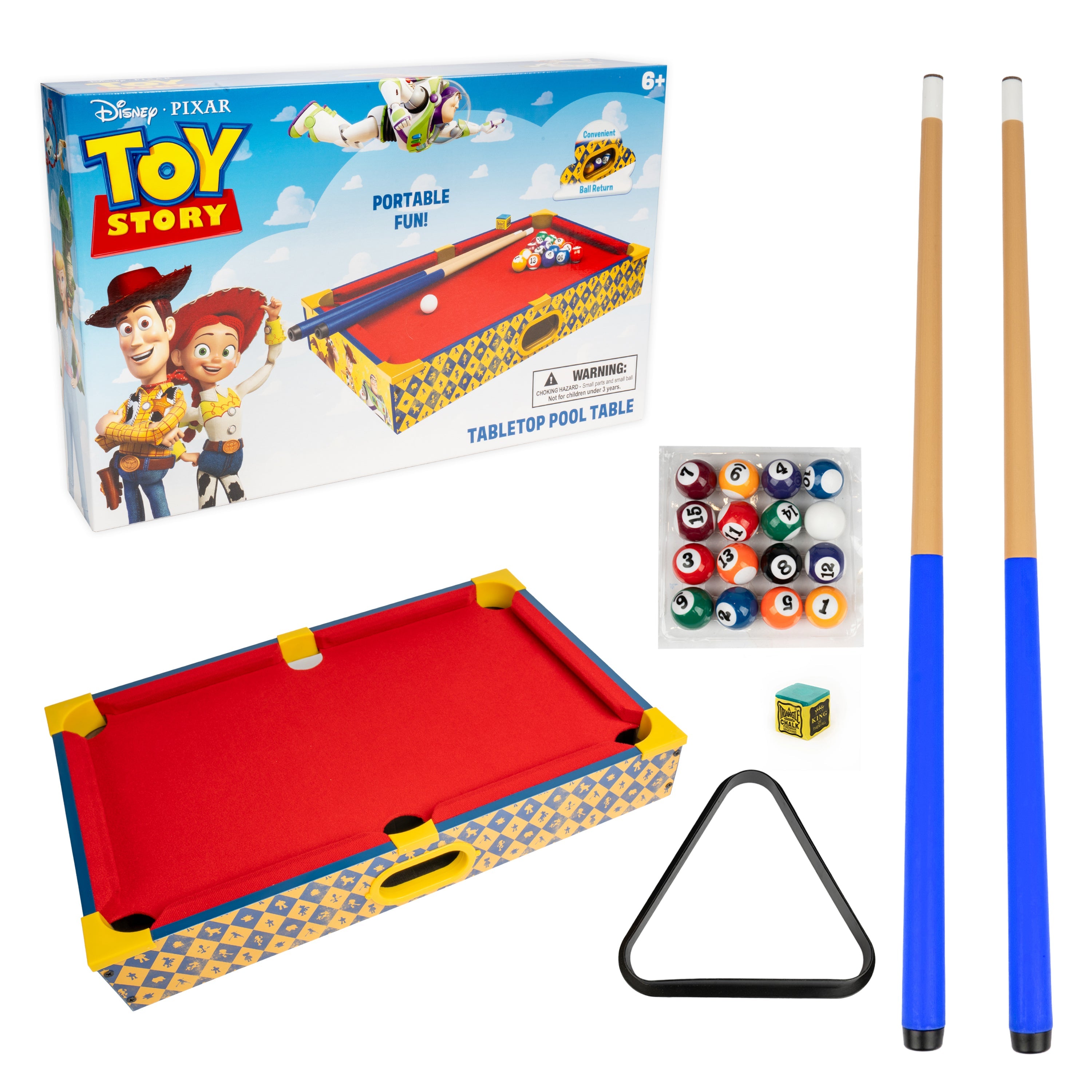 Toy Story Wooden Tabletop Pool Table