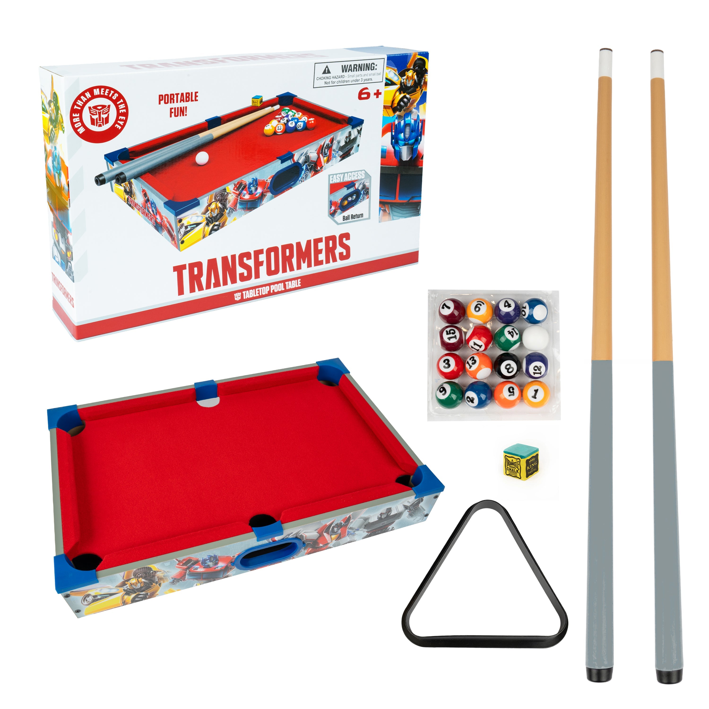 Transformers Tabletop Pool Table