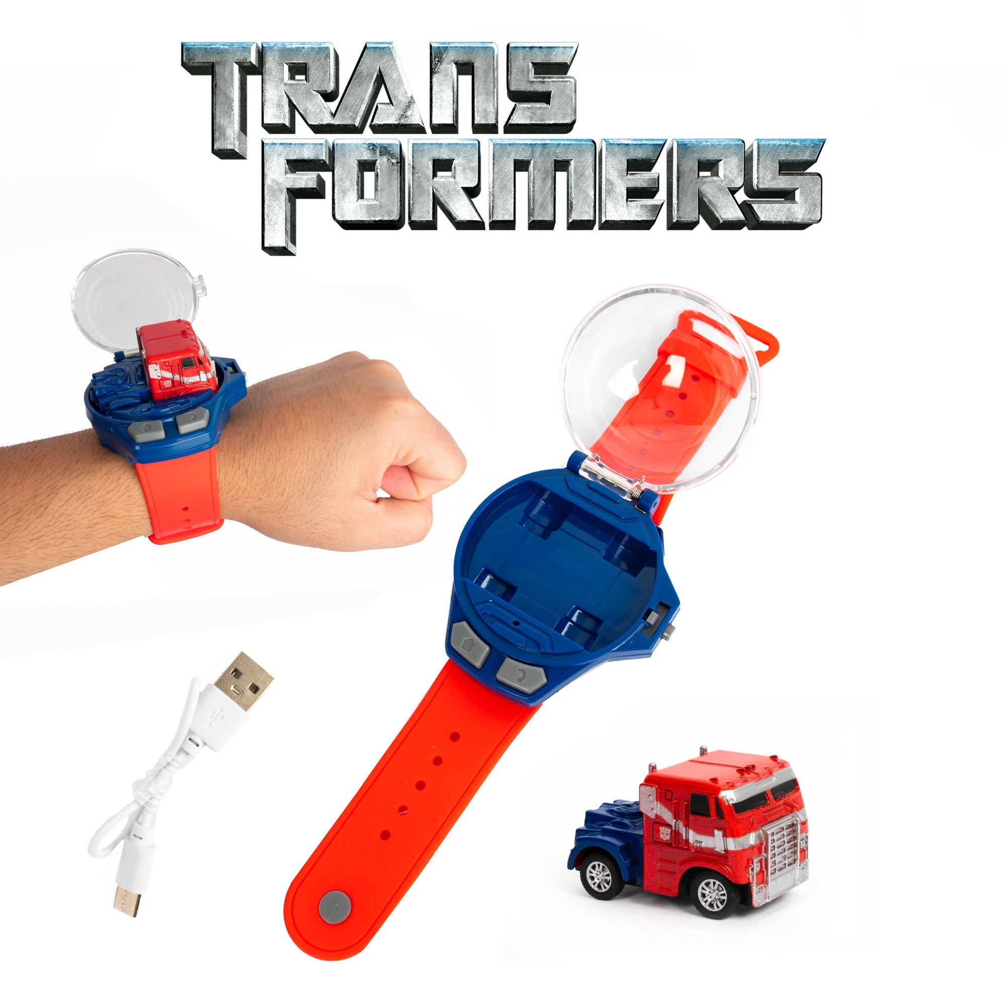 Transformers Optimus Prime Estuche de Muñeca con Control Remoto Coche RC