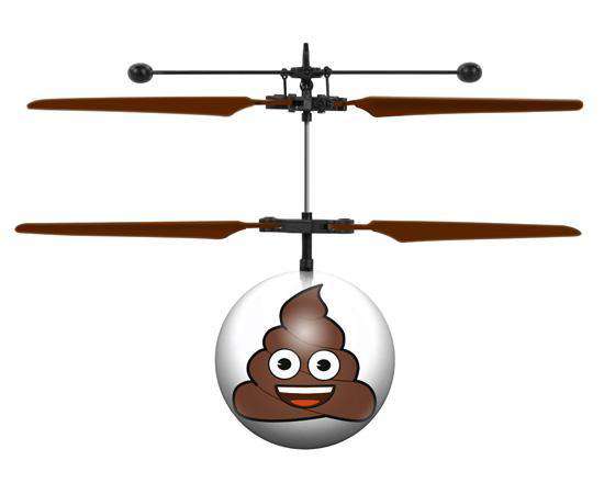 World Tech Toys Emoji Poop IR UFO Heli Ball