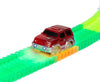 World Tech Toys Mega Galaxy Flex-Track 425-Piece Glow in the Dark Track with 2 Electric LED Light Cars and Track Loop